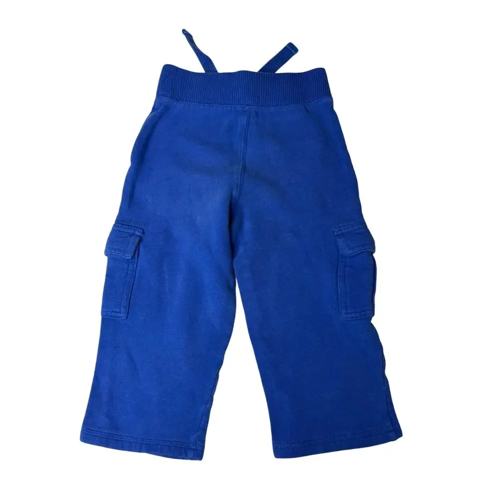 Old Navy Stretch‎ Knit Cargo Pants Royal Blue 2T Casual Retro Utility